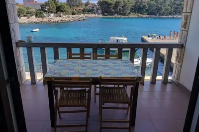 Appartement de deux chambres prés de la plage Prizba, Korcula (A-14385-b)