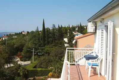 Image de Appartement d'une chambre avec le balcon et la vue sur le mer Dramalj, Crikvenica (A-9672-b)