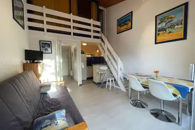 Image de Studio Mezzanine 4 Pers, Plage à 50m, Parking Privé