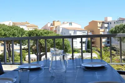 Image de Cap d'Agde: Studio cabine 4 pers, piscine, plage à 600m, parking