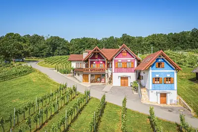Haus in Gaas mit Panoramablick