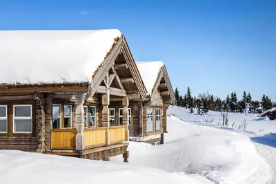 Image de Belle maison à Sjusjøen avec sauna