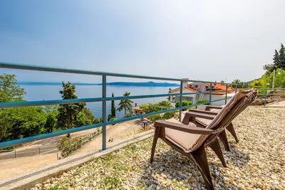 Image de Appartement d'une chambre avec la terrasse et la vue sur le mer Moscenicka Draga, Opatija (A-7766-d)