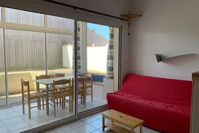 Biscarrosse Plage - Studio cabine: 4 pers, proche plages et commerces, ménage inclus