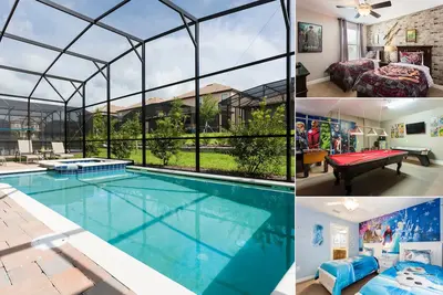 Image de Villa neuve de 6 chambres meublée en juin 2016 avec piscine privée, théâtre et salle de jeux