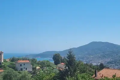 Porta Delle 5 Terre, ancienne maison avec vue mer sur le chemin du 5 Terre