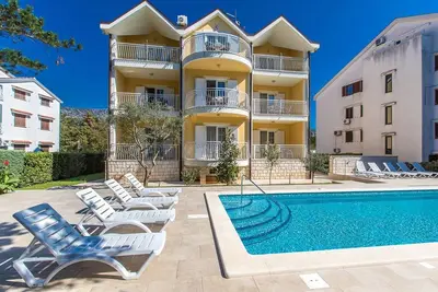 Image de Appartement d'une chambre avec la terrasse Jadranovo, Crikvenica (A-5521-a)