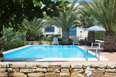 Image de Trapani, Marinella di Selinunte, Belle Villa avec Vue sur la Mer et Piscine