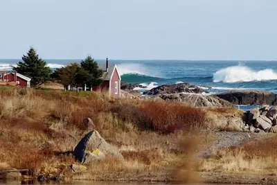 Maison de repos des marins sur les falaises de Petit De Grat, Cape Breton, Nouvelle-Écosse