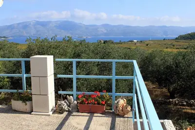 Image de Appartement d'une chambre avec la terrasse et la vue sur le mer Lumbarda, Korcula (A-4376-b)
