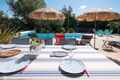 Villa CARAÏBE 150 m2 Clim, Pisc PRIVÉE Chauff, Spa ABRITÉ 3' Cap Ferret-Andernos
