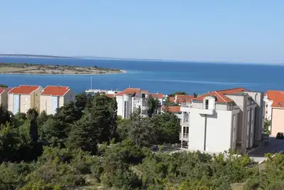Image de Appartement de trois chambres avec la terrasse et la vue sur le mer Novalja, Pag (A-6341-c)