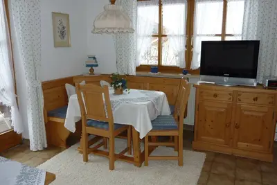 Image de Ferienwohnung Enzian für 2 Personen, 40 qm, Wohn- und Schlafraum getrennt, Balkon
