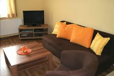 Image de Ferienwohnung Ringelblume, 2 Personen, 48 m², Dusche/Wc, Flat-Tv, 1 Schlafzimmer, Balkon, Internet, Nichtraucher