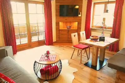 Image de Ferienwohnung \"Geigelstein\"  - Zwei-Raum-Wohnung 43m² mit Balkon und Bergblick