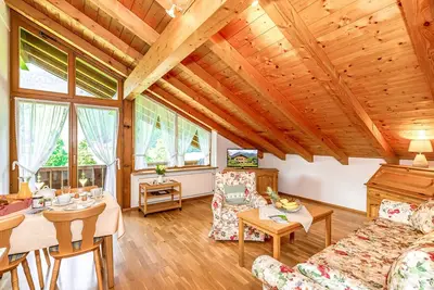 Image de Dachstudio für 2 (Ferienwohnung ca. 46 m², max. 2+2 Personen, 1 Schafzimmer, Wohnküche, Balkon, Wlan, Tv)