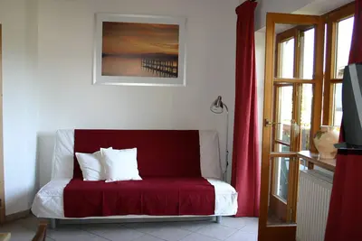 Image de Ferienwohnung 65 qm 1 Schlafzimmer, 1 Wohnschlafraum fĂĽr 2-5 Personen im Og