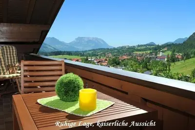 Image de Zwei-Raum-Wohnung Kaiserwinkl Studio - Walmbergsr. 23, Dusche\/Wc, Küche und Balkon