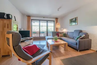 Image de Ferienwohnung -4/1234- (70qm), Balkon, Küche extra, Holzofen, 2 Schlafzimmer und 1 Wohnzimmer, max 4 Pers, Wlan