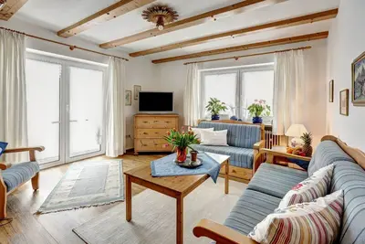 Image de Ferienwohnung Nr. 01 \"Watzmann\" für  1-2 Pers. , ca. 54 qm, Schlafzimmer, Wohnraum, Küche, Terrasse