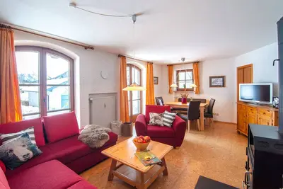 Image de Ferienwohnung -3/1165- (80qm), Terrasse, Küche extra, Holzofen, 2 Schlafzimmer und 1 Wohnzimmer, max 4 Pers, Wlan