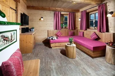Image de Almchalet Salz-Stub'n, 1-6 Personen, 107 qm, Dusche/Wc + Bad/Wc, Balkon+Terrasse, Tv, W-Lan, Wärmekabine, 3 Schlafzimmer