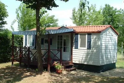 Image de Maison mobile avec accès à Internet et de la climatisation