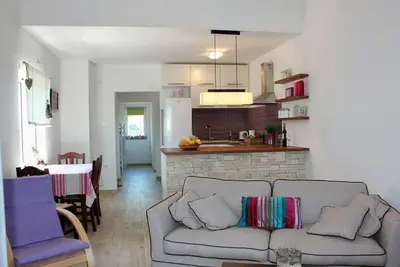 Image de Garçonnière avec la terrasse et la vue sur le mer Zdrelac, Pasman (As-8424-b)