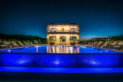 Image de Santorini villa en Crète<br>Villa de luxe<br>Winedarkseavillas
