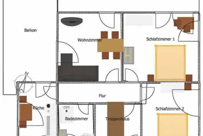Image de Ferienwohnung Vergissmeinnicht mit ca. 70qm, 2 Schlafräume, für max. 4 Personen