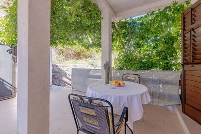 Image de Garçonnière avec la terrasse Baie Vela Stiniva, Hvar (As-14511-a)