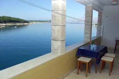 Image de Appartement de deux chambres avec la terrasse et la vue sur le mer Povlja, Brac (A-710-b)