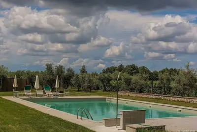 Image de Appartement avec Wifi, climatisation, piscine, Tv, vue panoramique, près de Greve In Chianti