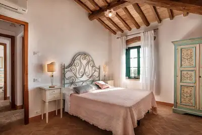 Image de Appartement avec climatisation, piscine, Wifi, Tv, patio, vue panoramique, près de Greve In Chianti