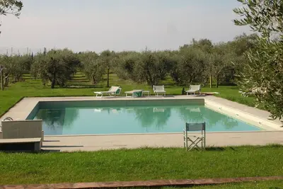 Image de Appartement avec Wifi, climatisation, piscine, Tv, patio, vue panoramique, près de Greve In Chianti