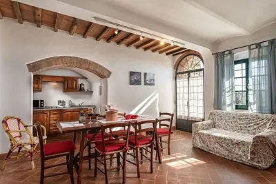 Image de Appartement avec Wifi, climatisation, piscine, Tv, vue panoramique, près de Greve In Chianti