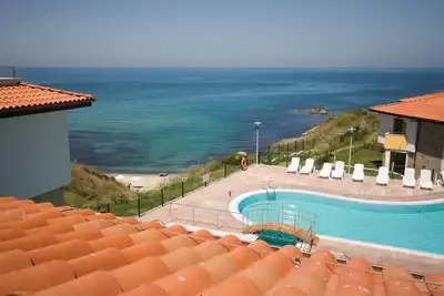 Chambre Double 3 dans un hôtel calme avec Vue Mer