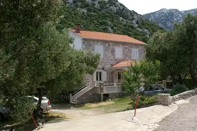 Image de Appartement d'une chambre avec le balcon et la vue sur le mer Duba Peljeska, Peljesac (A-4534-b)