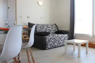 Image de Studio cabine avec balcon et piscine aux Minimes, La Rochelle