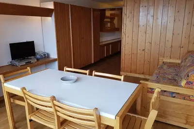 Image de Studio coin montagne 5 pers, proche pistes et commerces, avec terrasse exposée Sud
