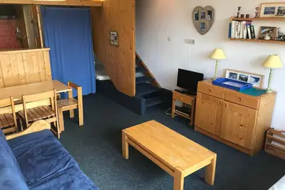 Image de Duplex 2 pièces 7 pers avec balcon, proche pistes et commerces à Arc 1600