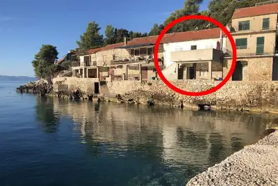 Image de Maison de pêcheur près de la mer Baie Srhov Dolac, Hvar (K-15087)