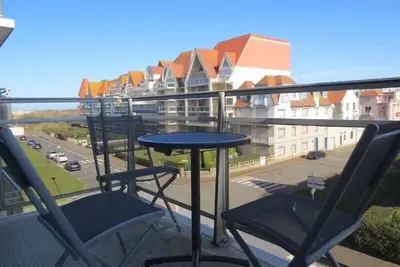 Image de Gd Large 110 : Agréable T2 avec vue latérale Mer, 1 chambre, location pour 4 personnes Le Touquet