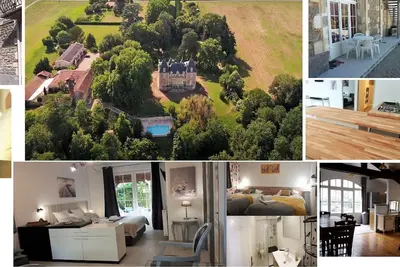 Image de Gîte T2 avec terrasse et Piscine partagée dans l'Orangerie du Château Marith
