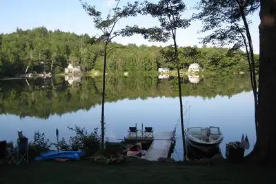 Image de Magnifique maison au bord de l'eau sur Crescent Lake à Acworth \/ Unity Nh.