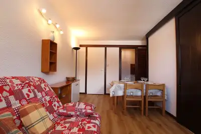 Image de Studio cosy 4 pers avec balcon près des pistes