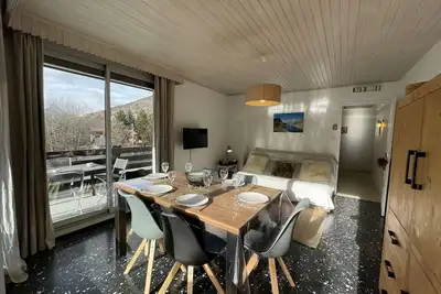 Image de Appartement 3 pièces, 6 couchages - Chantemerle, Serre-Chevalier, balcon, parking, casier à ski