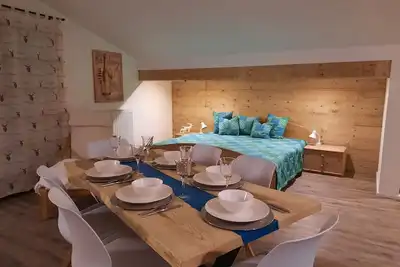 Image de Ferienwohnung Hochgern, 71 m², 1-4 Personen, 1 Schlafraum, Wohnküche, 2 Bäder, Wlan, Balkon, Nichtraucher