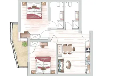 Image de Appartement Type A pour 4-6 personnes - HotelGarni Collina