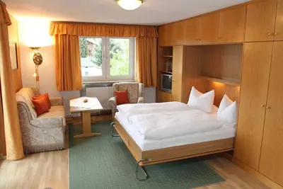 Image de Confortable appartement d'une pièce avec vue sur la montagne